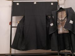 k2f84 男性用 かみしも 裃 袴 紋付着物 襦袢セット アンティーク 