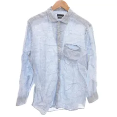 コルネリアーニ Corneliani 美品 シャツ 16 41 青 ブルー 長袖 胸ポケット 切り替えデザイン /SJ ■GY59のサムネイル