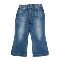 ジュンヤワタナベ コムデギャルソン デニムJUNYA WATANABE COMME des GARCONS denim ウオッシュ加工クロップドデニムパンツ インディゴ 紺Sのサムネイル