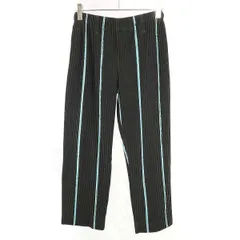 HOMME PLISSE ISSEY MIYAKE オム プリッセ イッセイ ミヤケ 17SS ストライププリーツパンツ HP71JF136 カーキ系 1のサムネイル
