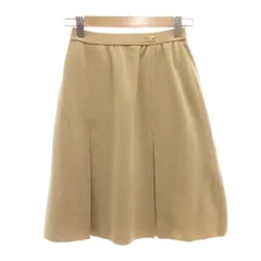 クレージュ courreges ヴィンテージ フレアスカート ニット 64₋91 ミニ丈 イージー ベージュ /NUのサムネイル