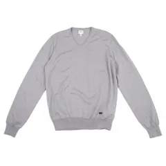 アルマーニコレツィオーニARMANI COLLEZIONI ウールVネックニット グレーLのサムネイル