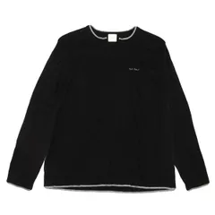カールヘルムKarl Helmut ロゴ刺繍アクリルウールニット 黒Mのサムネイル