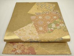 V3634 ○高級 正絹 唐織 六通 袋帯 華文 花文 - メルカリ