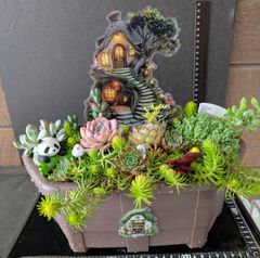❤️多肉植物❤️そのまま飾れる寄せ植え❤️仲良しうさぎちゃんHouse