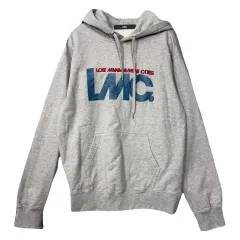 LMC エルエムシー プリンティング Tシャツ ライトグレー WHO フーディー Sのサムネイル