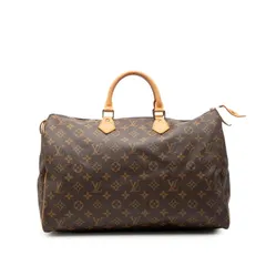 ルイ ヴィトン モノグラム スピーディ40 ハンドバッグ ボストンバッグ M41522 ブラウン PVC レザー レディース LOUIS VUITTON【1-0269925】