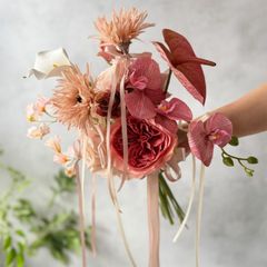 七五三 七五三髪飾り 753ヘッドドレス ピンクflowerの髪飾り♡ - メルカリ