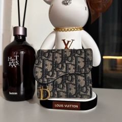 美品】DIOR 二つ折り財布 トロッター オブリーク ラウンドファスナー