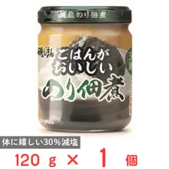 磯じまん ごはんがおいしいのり佃煮30％減塩 120gのサムネイル