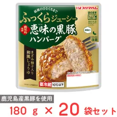 [冷蔵] プリマハム 鹿児島県産恵みの黒豚ハンバーグ きざみ柚子入り和風しょうゆ 180g×20袋のサムネイル