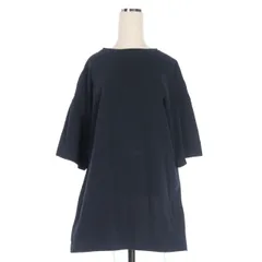 アンスクリア INSCRIRE バックスリット ショートスリーブTシャツ カットソー 半袖 ネイビー 紺 19SS-CUT3Aのサムネイル