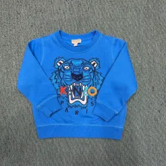 (2A) KENZO ケンゾー キッズ 子供 起毛 刺繍 タイガー スウェット 長袖Tシャツのサムネイル