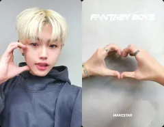 【中古】コレクションカード(男性) FANTASY BOYS/キム・ギュレ(Kim Gyurae)/CD「NEW TOMORROW」MAKESTAR PRE-ORDER MEET＆CALL EVENT 対面ファンサイン会応募者全員特典未公開両面フォトカード(指