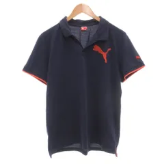 プーマ PUMA ポロシャツ 半袖 ロゴ ネイビー