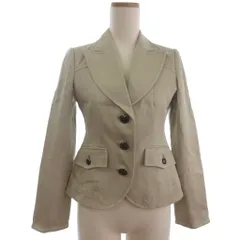 バーバリーブルーレーベル BURBERRY BLUE LABEL テーラードジャケット 3B ベージュ 36 ■ECTのサムネイル