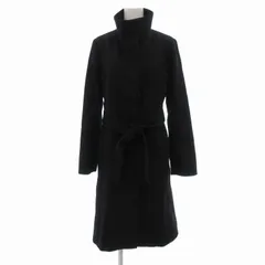 ルスーク Le souk スタンドカラーコート カシミヤ ベルト付き 36 ブラック 82-93111801 /UOのサムネイル