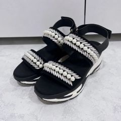 ❤️箱付き未使用新作 1.7万円 大ぶりリボンニットサンダル
