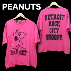 PEANUTS ”DETROIT ROCK CITY SNOOPY” スヌーピー プリントTシャツ 3L XXL ピーナッツ ビッグサイズ