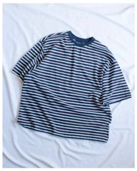 UNUSED / ボーダー柄 半袖 フットボール Tシャツ カットソー 0 - メルカリ