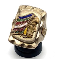 40s～50s 22号 インディアン メキシカンリング バイカーリング - メルカリ
