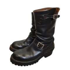 WESCO ウエスコ ボス スエード エンジニアブーツ ブラック 9E 27