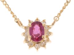 GSTVk18ルビーフローレットネックレス新品未使用品ルビー0.75ct - メルカリ