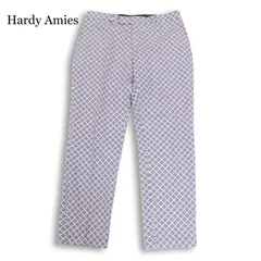 Hardy Amies ハーディ エイミス 通年★ 総柄 幾何学柄 トラウザー スラックス パンツ Sz.32 メンズ ポルトガル製のサムネイル