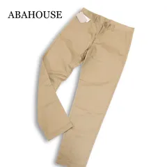 【新品 未使用】 ABAHOUSE アバハウス 通年 SOLOTEX★ スリム フィット ストレッチ チノ パンツ Sz.48 メンズのサムネイル