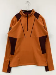 MILLET ミレー Tシャツ/カットソー 95 ブラウン 無地 ワンポイント ブランドロゴ ミドル丈 長袖 レディース