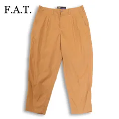 FAT エフエーティー 【POLYCROP】通年★ ワイド テーパード ポリクロップ トラウザー チノ パンツ Sz.SKINNY メンズのサムネイル