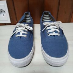 VANS オーセンティック デニム TCH0 US8 キャンバススニーカー - メルカリ