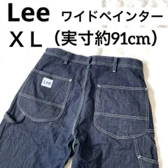 Lee ワイドペインターパンツ サイズＸＬ（実寸約91cm） No.LM7288 濃紺 リー ペインターパンツ ワークパンツ ジップフライ デニムパンツ ジーンズ ジーパン アメカジ ワークウェア DUNGAREES ダンガリーズ ワイドシルエットのサムネイル