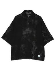 ARMY TWILL アーミーツイル COTTON MESH PO SHIRT AM-2613004 BLACK コットンメッシュ プルオーバーシャツ ミリタリーのサムネイル