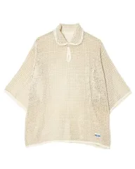 ARMY TWILL アーミーツイル COTTON MESH PO SHIRT AM-2613004 ECRU コットンメッシュ プルオーバーシャツ ミリタリーのサムネイル