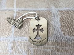 CHROME HEARTS フォティドッグタグラージドッグタグネックレストップ