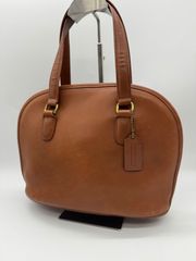 Old Coach Mini Boston Bag Cognac Leather - メルカリ