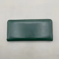 新品未使用　訳あり　MURA ムラ　長財布　ラウンドファスナー　レザー　緑　グリーンのサムネイル