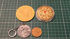 1964年 東京オリンピック 2008年 北京五輪 大会支援記念  TOSC 聖火 五輪マーク 記念メダル キーホルダー 計4個のサムネイル