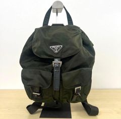 PRADA リュック 三角プレート ヴィンテージ グリーン - メルカリ