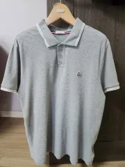 モンクレール メンズ グレー 半袖 ポロTシャツ