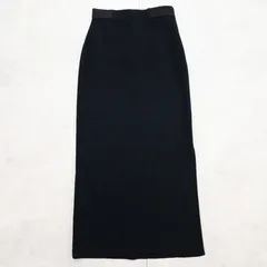 GIANFRANCO FERRE ジャンフランコフェレ ロングスカート ニット スリット シルク ウール ブラック イタリア製 レディース 40 b01407のサムネイル