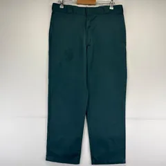 古着 ディッキーズ Dickies パンツ 874 ワークパンツ チノパン ワンポイントロゴ 大きいサイズ W36×L30  グリーン系 メンズ