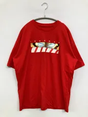 MARVEL AVENGERS Tシャツ/カットソー M レッド 前面プリント バックプリント ブランドロゴ ミドル丈 半袖 クルーネック(丸首) メンズ