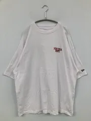 NEW ERA ニューエラ Tシャツ/カットソー XL ホワイト 前面プリント バックプリント ワンポイント ブランドロゴ ミドル丈 半袖 クルーネック(丸首) メンズ