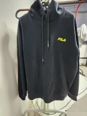 フィラ FILA 黒 カラー フード Tシャツ M