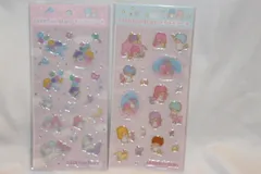 リトルツインスターズ　きらぷくシール　２種　キキララ