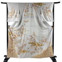 正絹 手書き友禅 絹 振袖 新品 未仕立て 仮絵羽 美品 在庫処分品