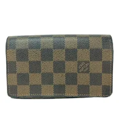 LOUIS VUITTON(ルイヴィトン) 2つ折り財布 ダミエ ポルト モネ・ビエ トレゾール N61730 エベヌ レザーのサムネイル