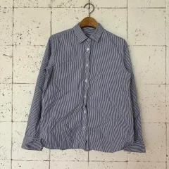 ウィメンズS 無印良品 ストライプ シャツ